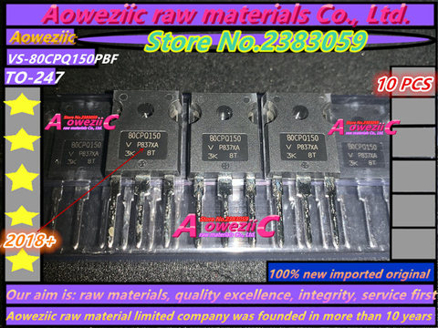 Aoweziic 2022 + 100% nuevo importado VS-80CPQ150PBF 80CPQ150 80CPQ150PBF TO-247 Schottky barrera diodo 80A 150V ► Foto 1/2