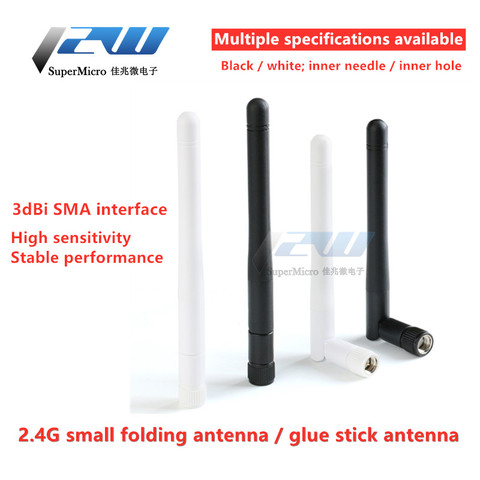 Antena WIFI 2,4 GHz 3dBi Omni con conector de enchufe hembra macho RP SMA para router inalámbrico precio al por mayor antena wi-fi ► Foto 1/4