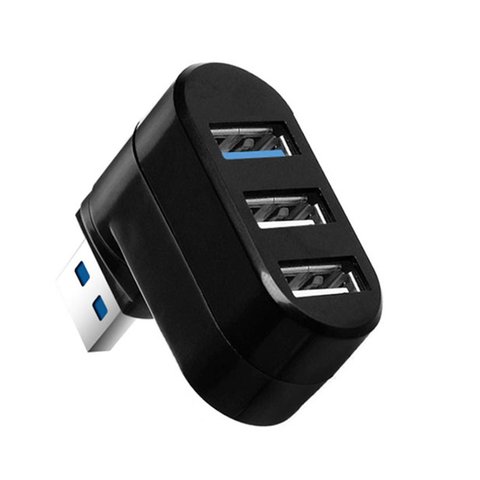 Mini Hub USB 3,0 de 3 puertos, adaptador de caja divisora de transferencia de datos de alta velocidad para Pc, portátil, puerto Usb 3/6 ► Foto 1/6