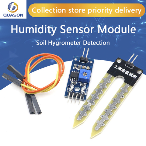 Electrónica Inteligente la humedad del suelo higrómetro de detección de Módulo Sensor de humedad para arduino, placa de desarrollo DIY Robot coche inteligente ► Foto 1/6