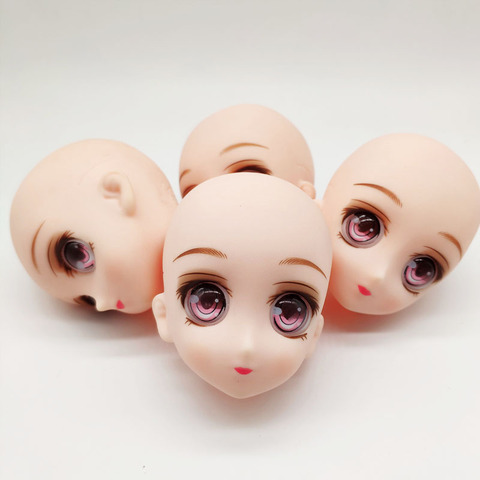 Accesorios para muñecas, cabeza de muñeca BJD, cabeza de DIY para muñecas con ojos, novedad ► Foto 1/4