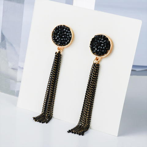 Nueva moda pendientes Vintage de 2022 para las mujeres de lujo de oro de la joyería de Metal largo Tassle pendientes gota pendientes de oorbellen Brincos ► Foto 1/6