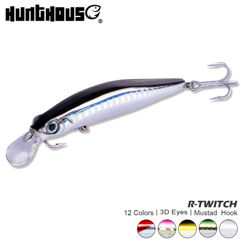 Hunthouse señuelo de pesca artista se hunde Minnow señuelo para agua dulce pesca señuelo para trucha cebo duro 70mm 7g, 80mm, 8,5g Mustad ganchos ► Foto 1/6