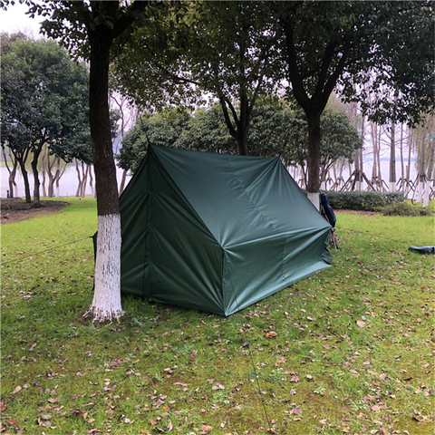 Multifunción sin vástago de la tienda de Camping al aire libre hamaca lona toldo refugio para el sol sombra impermeable Beach Camping colchón envío gratis ► Foto 1/6