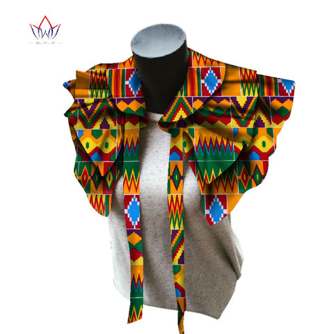 BRW 2022 collares africanos de tela para mujeres chal africano collares estampados Ankara Tribal hecho a mano falso Collar WYB257 ► Foto 1/6