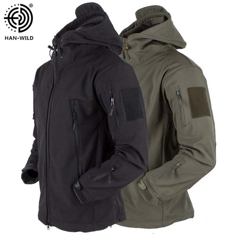 Airsoft-Cazadora cazadora de senderismo táctica para acampada, chaquetas del ejército para hombre, caza, militar, piel de tiburón, SoftShell, impermeable, cortavientos ► Foto 1/6