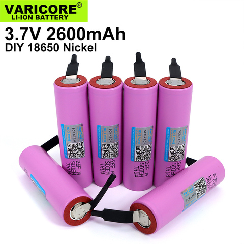 VariCore-pilas recargables con protección Original, baterías de 18650 V, 3,7 mAh, ICR18650-26F uso Industrial + de níquel de DIY, 1-10 Uds. ► Foto 1/5