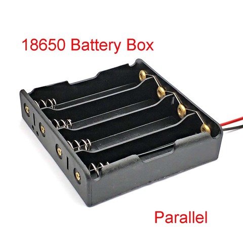 Caja de almacenamiento para banco de energía, caja de batería 18650, paralelo, 4, 18650, 18650 ► Foto 1/4