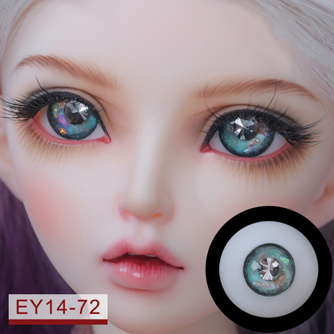 Muñeca BJD ojos artesanales, bola ocular de resina, juguete de animales de seguridad, accesorios BJD de 14mm, accesorios para muñecas, ojos ► Foto 1/4