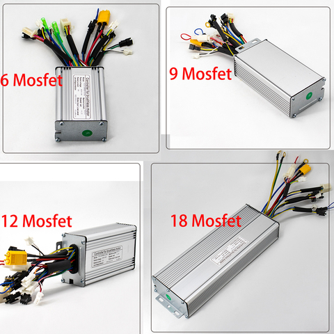 Controlador para bicicleta eléctrica 24V 36V 48V 48V ebike controlador 350W 500W 750W 1000W 1500W 2000W con KT LCD5 LCD4 LCD3 pantalla ► Foto 1/6