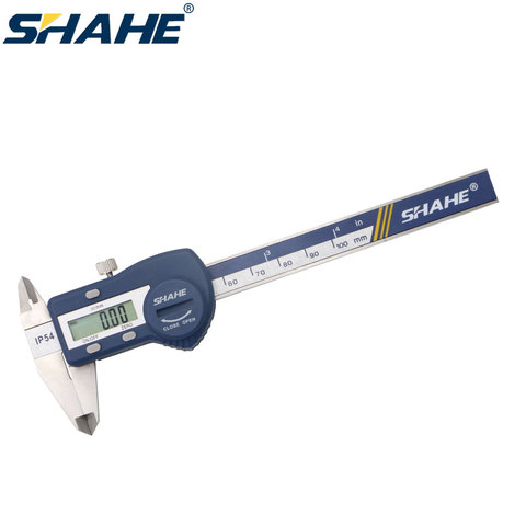 SHAHE-calibrador Digital de acero inoxidable, herramienta de medición electrónica de micrómetro, a prueba de agua IP54, 100mm, 0,01mm ► Foto 1/6