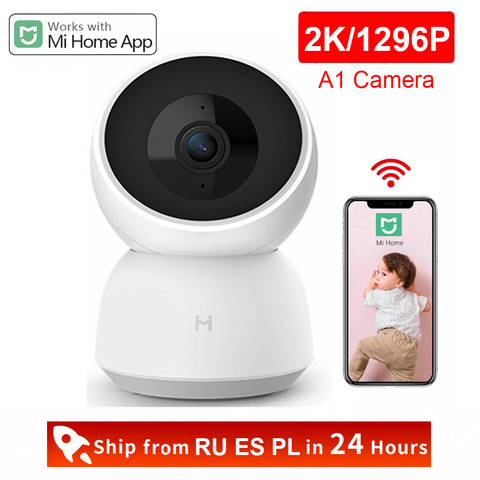 Xiaomi-cámara IP inteligente 2K 1296P HD, Webcam A1, WiFi, visión nocturna, vídeo de ángulo de 360 grados, Monitor de seguridad de bebé, App Mi home ► Foto 1/6