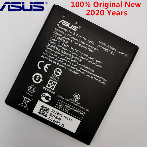 ASUS-batería 100% Original B11P1602 para móvil, 2600mAh, para Asus Zenfone Go 5 