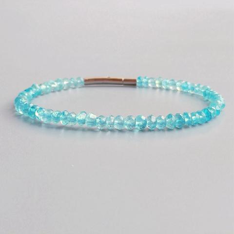 Lii Ji-pulsera con amatista Natural de turmalina granate, piedra lunar verde granate, joyería para mujer ► Foto 1/6