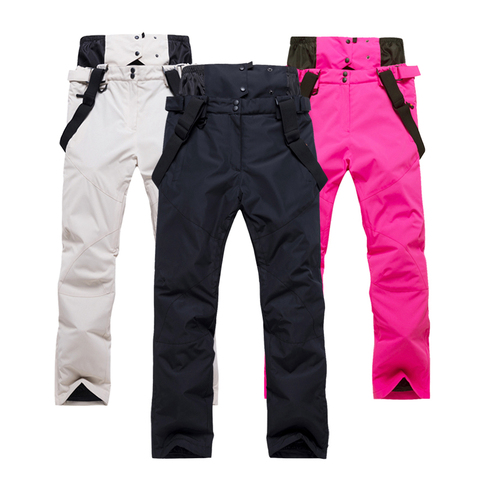 Pantalones de esquí para hombre y mujer, ropa para exteriores, alta calidad, resistente al viento, cálidos, para nieve, esquí, Snowboard, invierno, novedad ► Foto 1/6