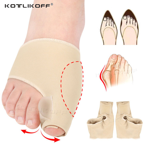 KOTLIKOFF-separador de dedos de los pies Hallux Valgus, Corrector de juanetes ortopédico, plantilla para pies, ajustador de pulgar, zapatos cómodos, calcetín ortopédico ► Foto 1/6