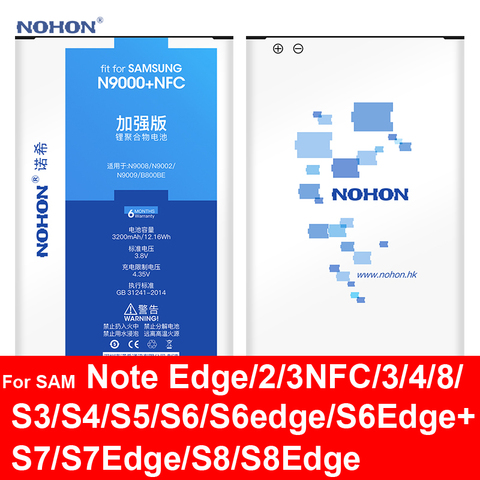 Original NOHON B800BE NFC batería para Samsung Galaxy Note 3 III Note3 N9000 N9006 N9005 N9009 N9008 N9002 capacidad Real 3200 Mah ► Foto 1/6