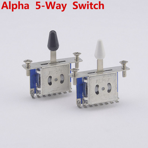 Interruptor Selector de guitarra eléctrica Alpha de 5 vías con pastilla de guitarra eléctrica, hecho en Corea, 1 unidad ► Foto 1/6