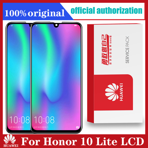 Pantalla LCD para Huawei Honor 10 Lite, montaje de digitalizador con pantalla táctil con Marco, versión Global, HRY-LX1 de HRY-LX2 de 6,21 pulgadas, HRY-L21 ► Foto 1/6