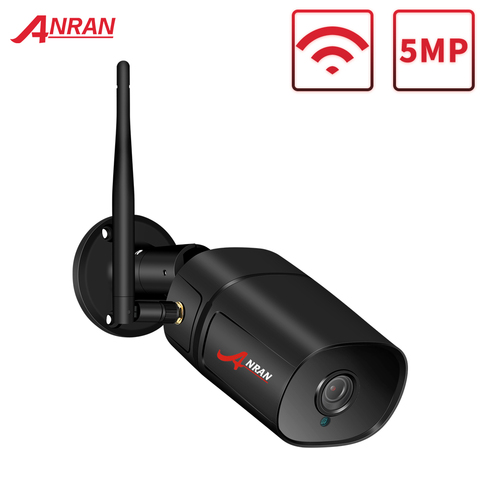 ANRAN-cámara de seguridad inalámbrica para exteriores, dispositivo de vigilancia IP de 5MP, HD, 1920P, visión nocturna, cámara de hogar con Wifi, cámara metálica de bala ► Foto 1/6