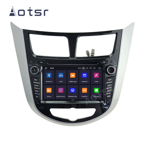 AOTSR Android 10 Radio del coche para Hyundai Solaris Verna 2010 - 2016 Central Multimedia Player navegación GPS 2 Din estéreo Autoradio ► Foto 1/6