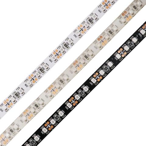 Tira de luces Led SMD 5050 2835 12V 5m naranja blanco cálido blanco 120LED 60LED Pixle lámpara de cinta de tiras impermeable Blanco/Negro PCB ► Foto 1/6