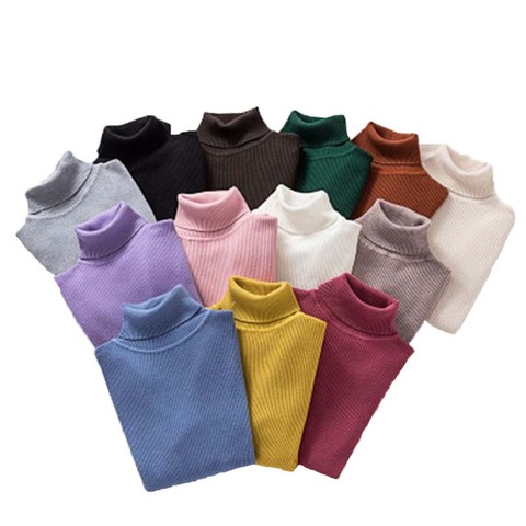 Suéter de cuello alto de punto para mujer, Jersey informal de cuello Polo suave, suéteres elásticos ajustados de moda para mujer, estilo de cuello ► Foto 1/6