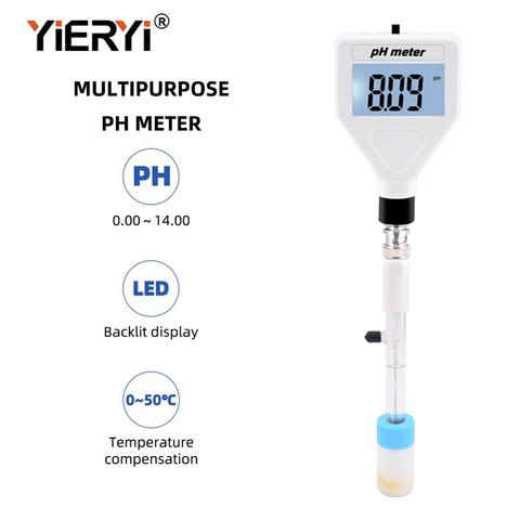 Yieryi-medidor Digital de pH y acidez, medidor de pH, medidor de suelo para plantas, flores, verduras, medición de la humedad ► Foto 1/6