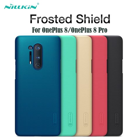 Para OnePlus 8 uno más One Plus 8 Pro caso Nillkin Super Frosted Shield cubierta trasera de PC duro 1 + 8 Pro Protector caso para OnePlus8 Pro ► Foto 1/6