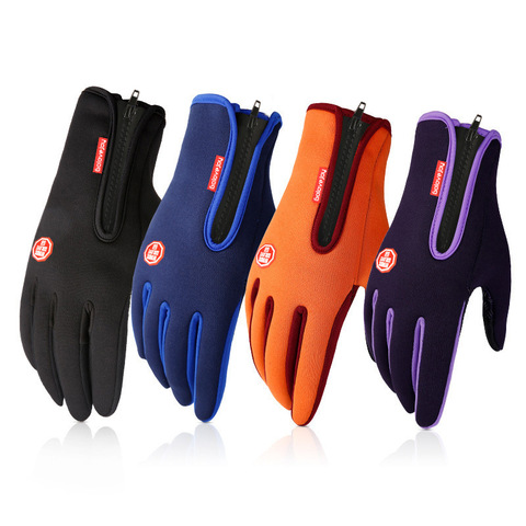 Guantes cálidos a prueba de viento para invierno, guantes para esquí, Snowboard, motociclismo, guantes de pantalla táctil de invierno ► Foto 1/6