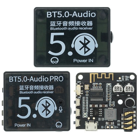 Mini placa decodificadora Bluetooth 5,0, receptor de Audio BT5.0 PRO, reproductor MP3 sin pérdidas, módulo amplificador de música estéreo inalámbrico con funda ► Foto 1/6