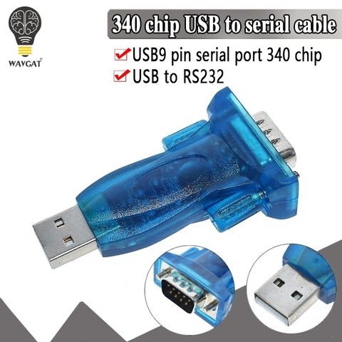 WAVGAT-HL-340 HL340, nuevo adaptador USB a RS232, puerto COM, Serial PDA, 9 pines, DB9, compatible con Windows7-64 ► Foto 1/6