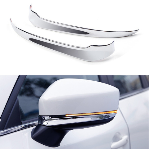 Cubierta embellecedora de espejo retrovisor para coche, accesorios de alta calidad, ABS cromado, 2 unids/set, para Mazda CX5 CX-5 2017 2022 ► Foto 1/6