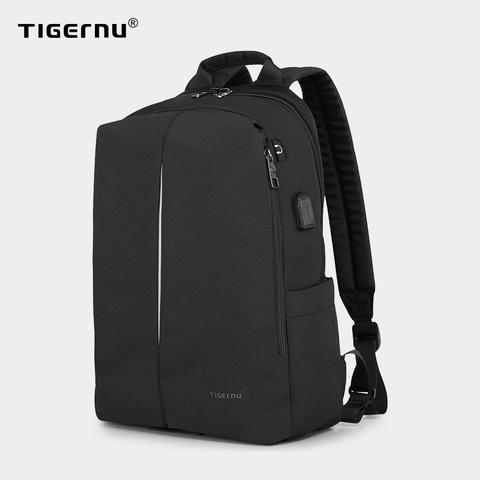 Tigernu-mochila de moda para hombre, bolso de viaje multifunción para ordenador portátil de 2022 pulgadas con carga USB 4.0A, carteras del colegio para niñas informales, novedad de 15,6 ► Foto 1/6