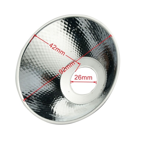 Reflector COB de aluminio con diámetro de Copa, 92mm, fuente de luz integrada, Reflector LED COB de alta potencia ► Foto 1/2