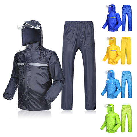 Los hombres impermeable de ciclismo ropa MTB ciclismo chaquetas cortavientos deportes de bicicleta ropa reflectante lluvia resistencia bicicleta abrigo conjunto ► Foto 1/6