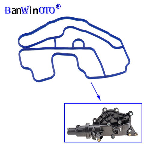 Junta de tapa de salida para termostato de tubería de agua, refrigerante, compatible con Renault Megane Clio Laguna Scenic Wind 8200561434 8200158269 ► Foto 1/2