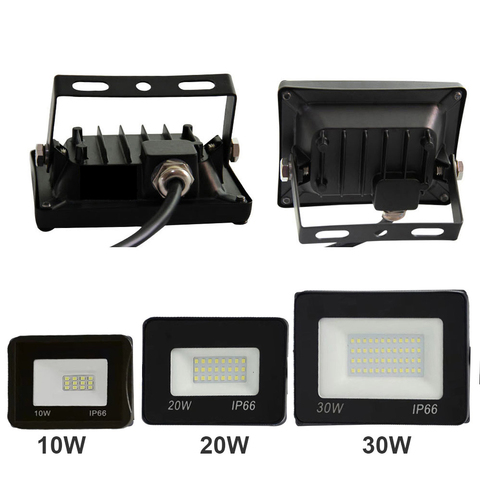 Reflector LED ultrafino para exteriores, lámpara impermeable IP65 de 10W, 20W, 30W, 50W, 100W, 150W, 200W, 220V para jardín ► Foto 1/6