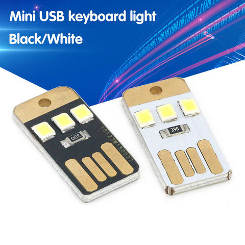 Mini teclado USB brillante para portátil, 5 uds., fuente de alimentación móvil, chip de luz LED nocturna, envío gratis ► Foto 1/6