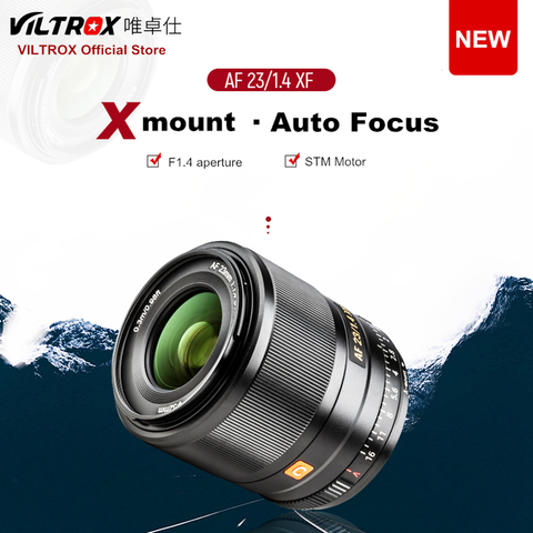 VILTROX-Objetivo de gran apertura compacto, lente de enfoque automático XF f1.4, APS-C, para cámara Fujifilm X-mount, X-T3, X20, T30, X-T20, X-T100, de 23mm ► Foto 1/6