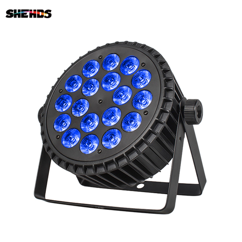 De aleación de aluminio LED Par 18x18 W RGBWA lavado + + + luces 6in1 iluminación Led DMX512 discoteca Luz de etapa profesional equipo de Dj envío rápido ► Foto 1/6