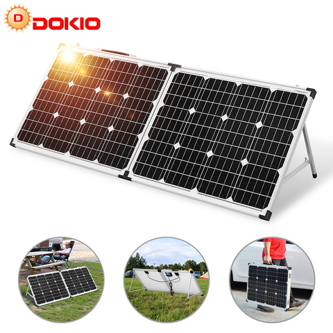 Dokio 100 W (2 piezas x 50 W) plegable del Panel Solar del China pannello solare usb controlador de batería Solar celular/módulo/sistema/cargador ► Foto 1/6