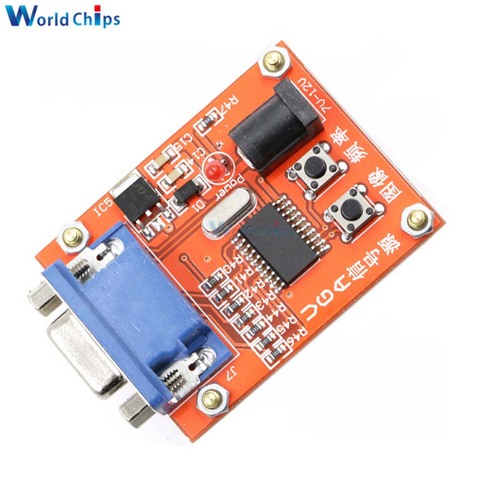 Probador de generador de señal VGA, con botón de conmutación de imagen de frecuencia, entrada de potencia de 7V-12V para pantalla de Monitor LCD de TV ► Foto 1/5