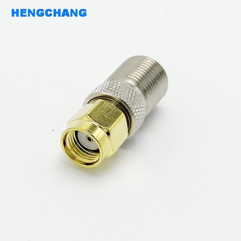 Conector hembra tipo F a enchufe hembra SMA adaptador coaxial RF recto convertidor F a sma 1pcs ► Foto 1/6