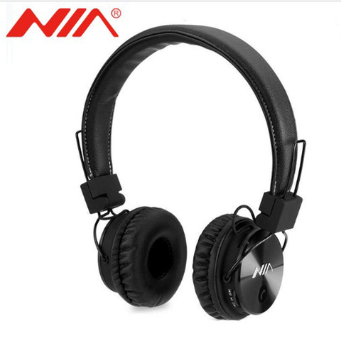 Auriculares inalámbricos para teléfono móvil inteligente, audífonos plegables con Bluetooth, soporte para micrófono, tarjeta TF, Radio FM, modelo NIA X3 ► Foto 1/1