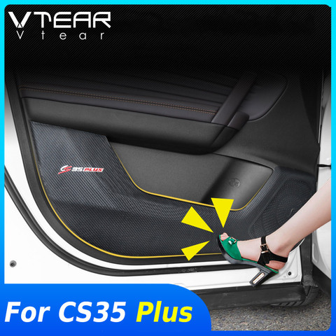 Vtear-pegatinas antipatadas para puerta interior de coche, cubierta de protección contra arañazos, accesorios de decoración, piezas 2022, para Changan CS35 Plus ► Foto 1/6