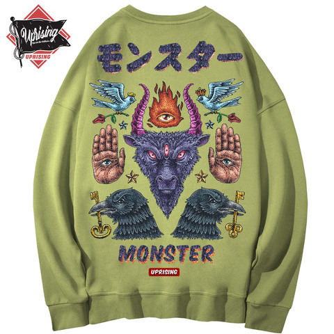 Sudadera con capucha de Monster de manga larga para hombre, prenda deportiva con personalidad de marca a la moda, envío gratis ► Foto 1/6