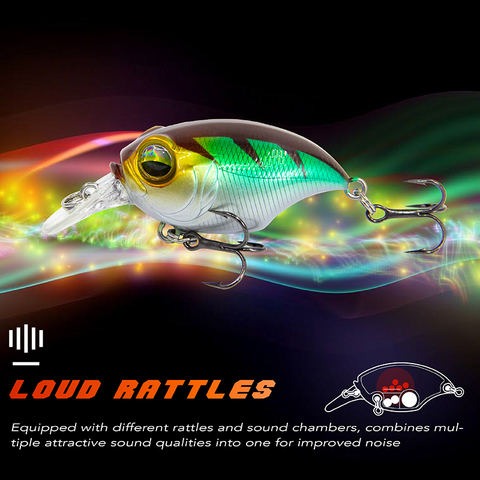 Banshee-señuelos de pesca de alta calidad, nuevos cebos de Crankbaits para lucio, percha para arrastre, pececillo, Wobbler flotante de 42mm y 8g ► Foto 1/6