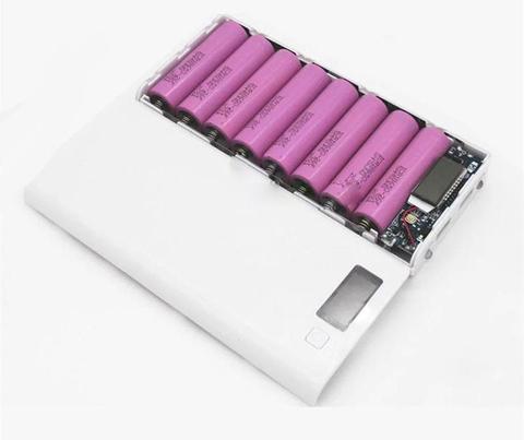 Caja de almacenamiento de batería de Banco de energía, carcasa de cargador para iPhone 6 6S Plus Xiaomi, 18650 ► Foto 1/6