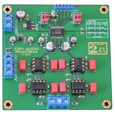 HiFi PCM1794A DAC decodificador de Audio 24Bit 192kHz DAC Módulo de decodificación 5532*2 + 5534*2 ► Foto 1/6